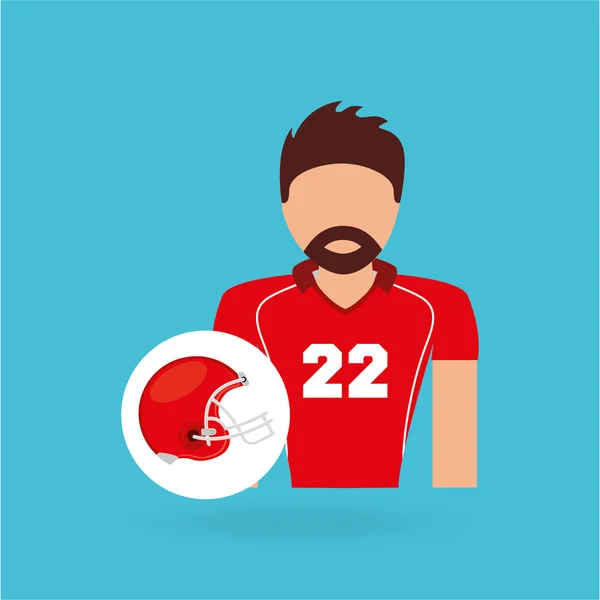 Diseño de fútbol americano — Vector de stock