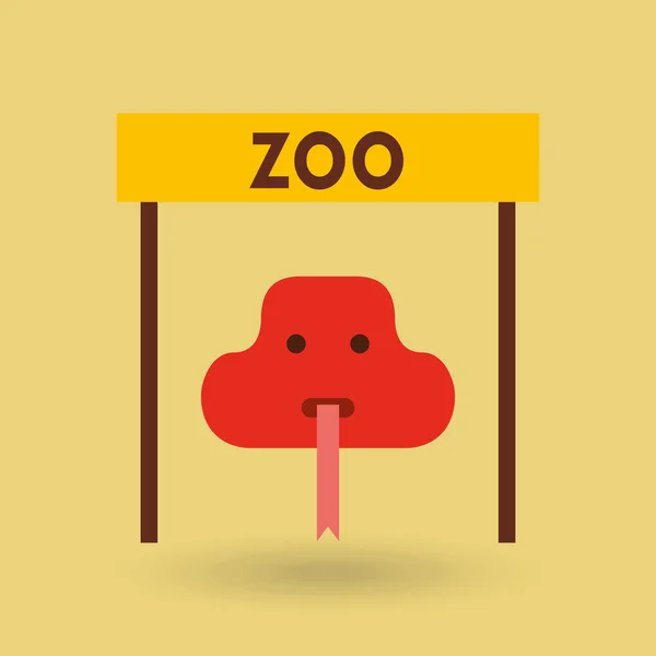 Zoo animals  design — Stock Vector