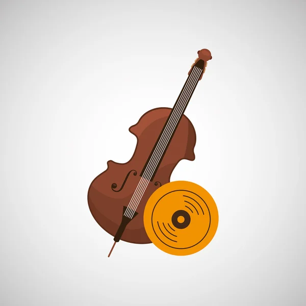 Musical instrument  design — Stock Vector