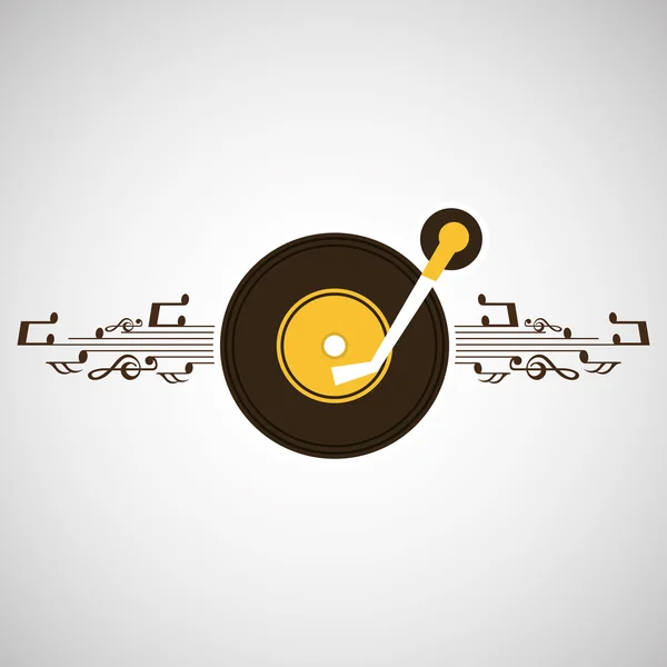 Diseño de música retro — Archivo Imágenes Vectoriales