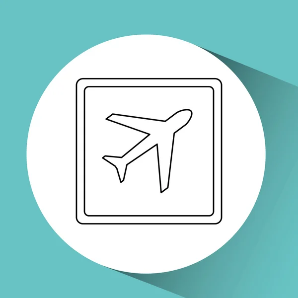 Diseño de terminal de aeropuerto — Vector de stock