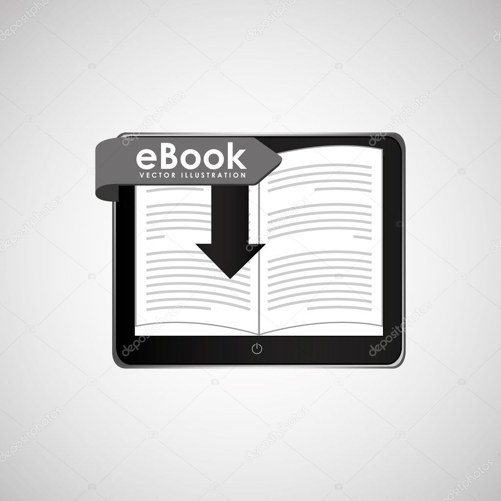 Electronic book design Stock Vector by ©yupiramos 114294800