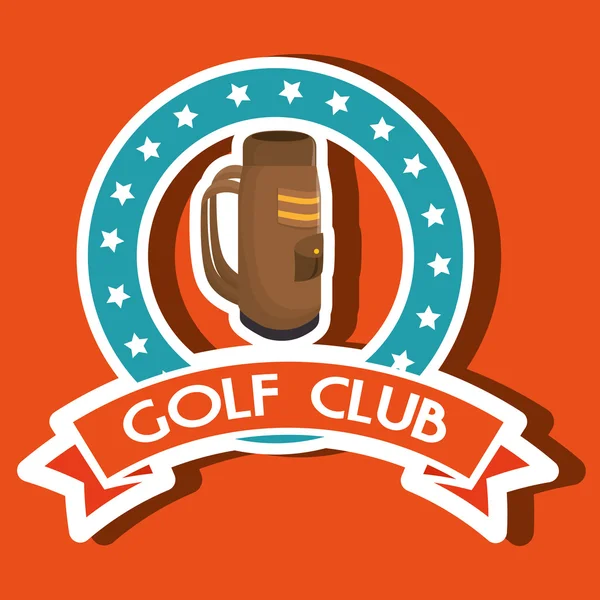 Diseño de equipos de golf — Vector de stock