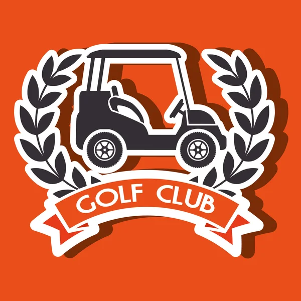 Diseño de equipos de golf — Vector de stock