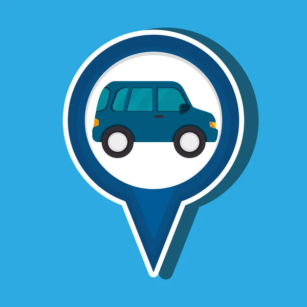 Car location design — Stock Vector