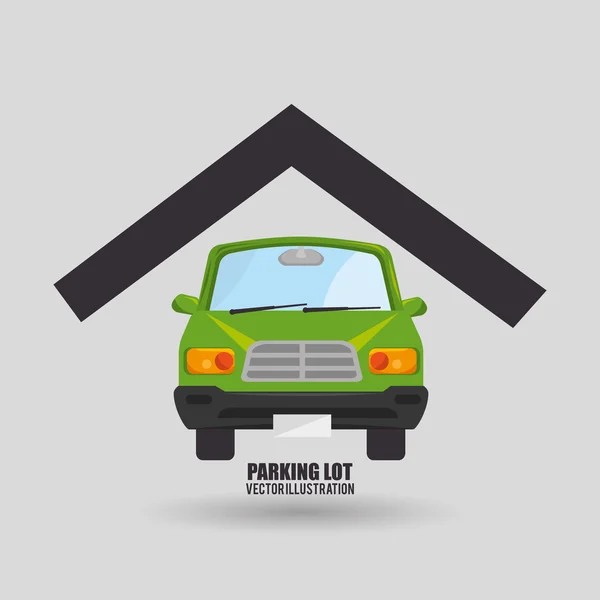 Parkeerplaats ontwerp — Stockvector