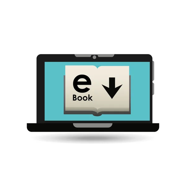 Diseño electrónico del libro — Vector de stock