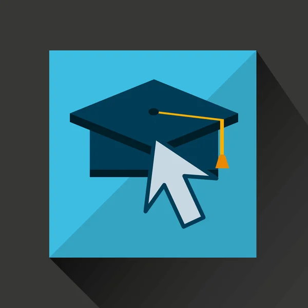 Conception de célébration de diplôme — Image vectorielle