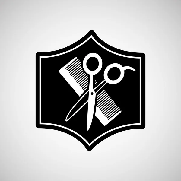 Barbería diseño — Vector de stock