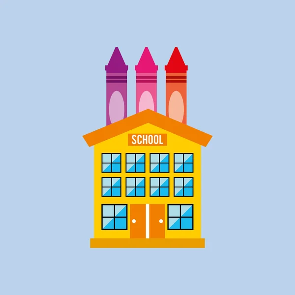 Diseño del concepto educativo — Vector de stock