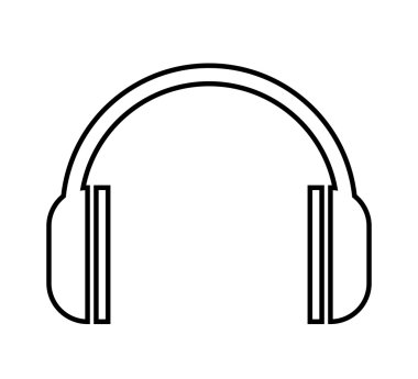 izole kulaklık simgesi tasarım