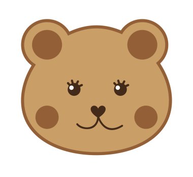 sevimli ayı simgesi tasarım