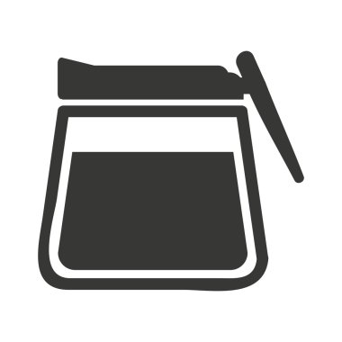 Modern çaydanlık izole simgesi