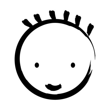 mutlu çocuk çizilmiş 