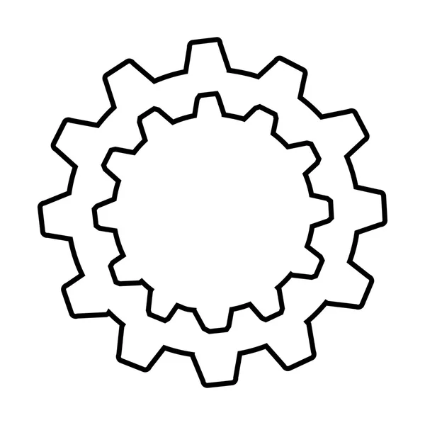 歯車機械スタイル — ストックベクタ