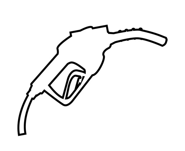 Pistola dispensadora de gasolina — Vector de stock