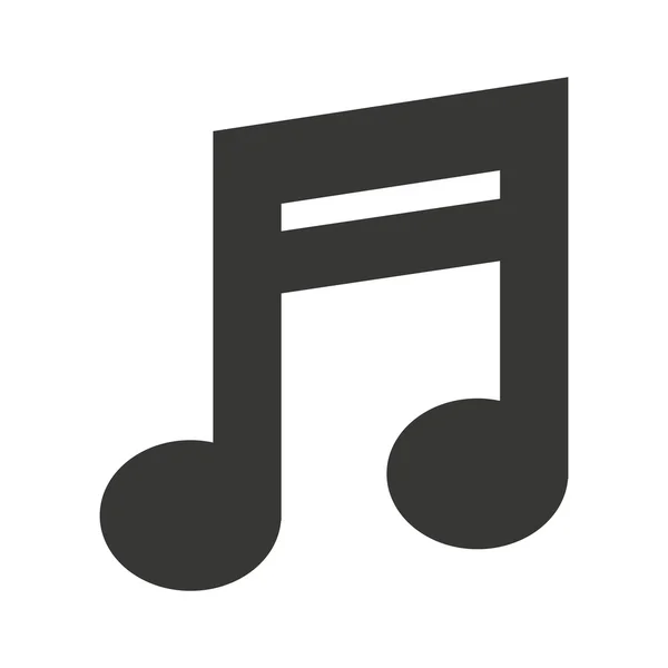 Muziek Opmerking pictogram ontwerp — Stockvector