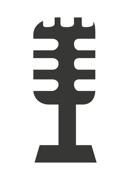 Retro microfoon pictogram ontwerp — Stockvector