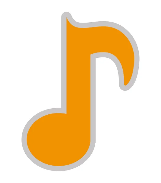 Music note icon design — Stock Vector