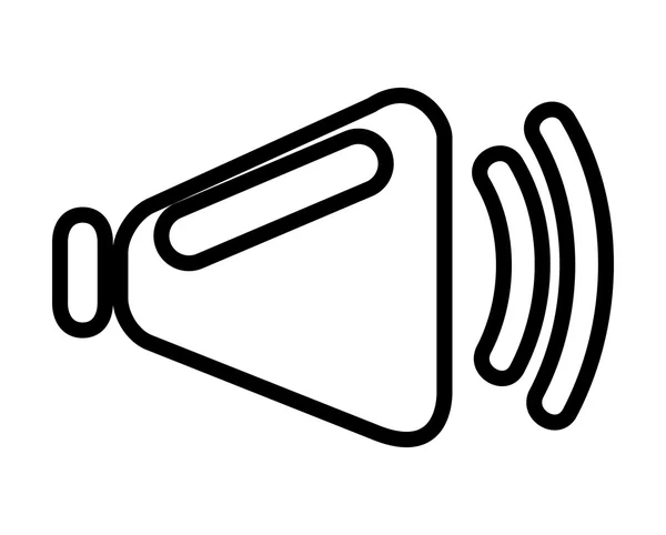 Lautsprecher-Symbol isoliertes Icon-Design — Stockvektor