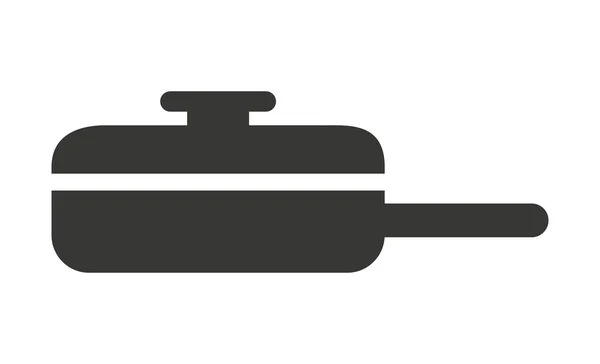부엌 팬 분리 아이콘 디자인 — 스톡 벡터
