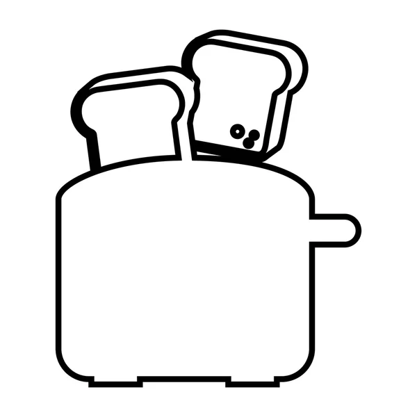 Grille-pain électrique icône design — Image vectorielle