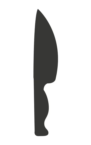 Cuchillo silueta icono diseño — Vector de stock
