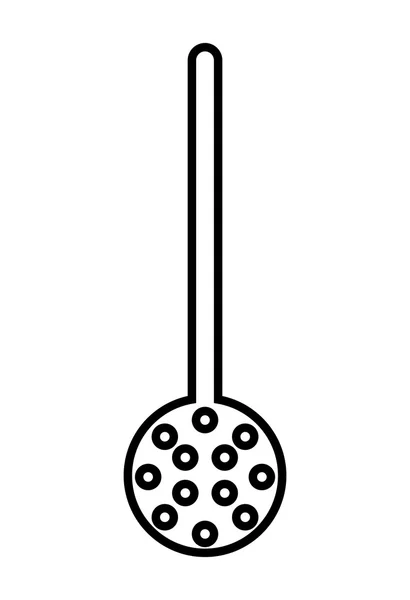 Diseño de icono de cuchara frita — Vector de stock