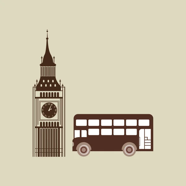 Design della città di Londra — Vettoriale Stock