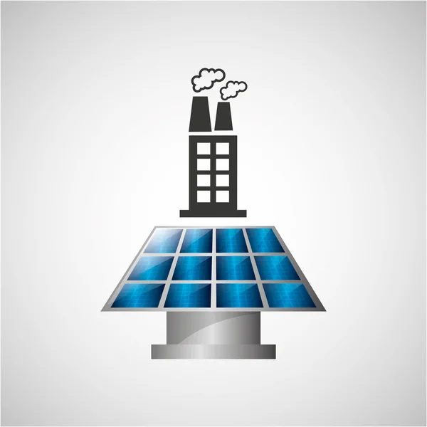 Projeto de energia solar — Vetor de Stock