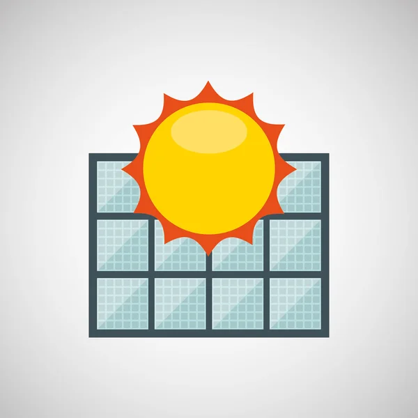 Diseño de energía solar — Vector de stock