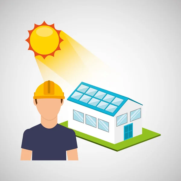 Diseño de energía solar — Archivo Imágenes Vectoriales