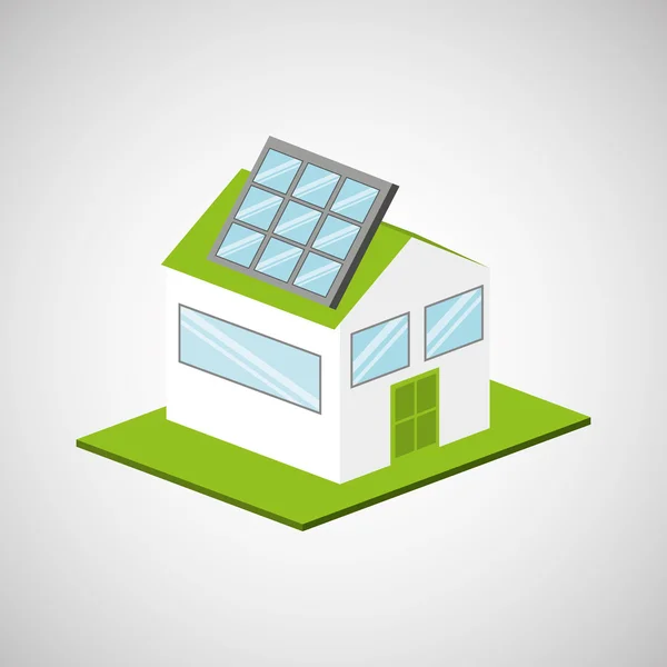 Diseño de energía solar — Vector de stock