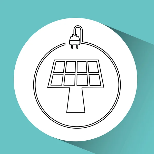 Projeto de energia solar — Vetor de Stock