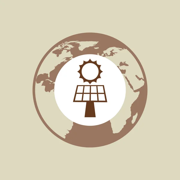 Projeto de energia solar — Vetor de Stock