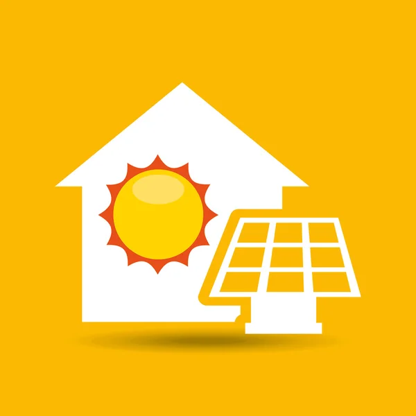 Diseño de energía solar — Vector de stock