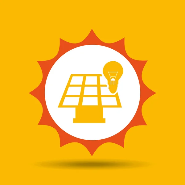 Solar energy design — Stock Vector