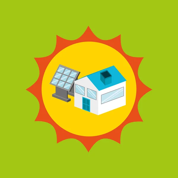 Diseño de energía solar — Archivo Imágenes Vectoriales