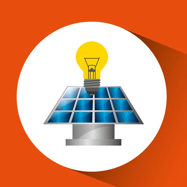 Projeto de energia solar — Vetor de Stock