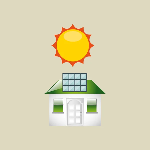 Solar energy design — Stock Vector