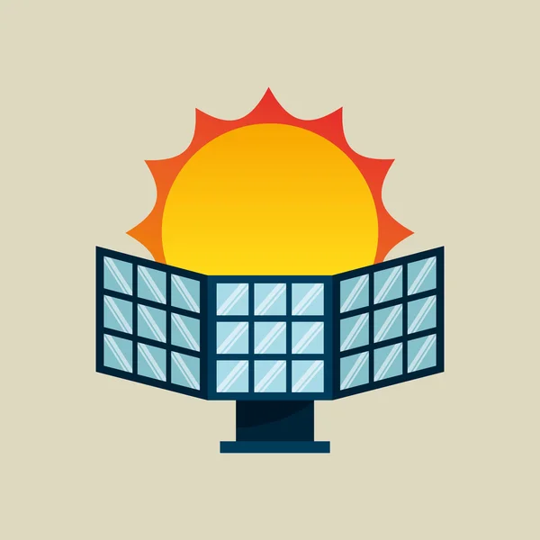 Conception de l'énergie solaire — Image vectorielle