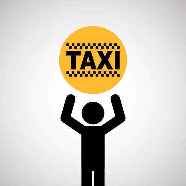 Conception de service de taxi — Image vectorielle