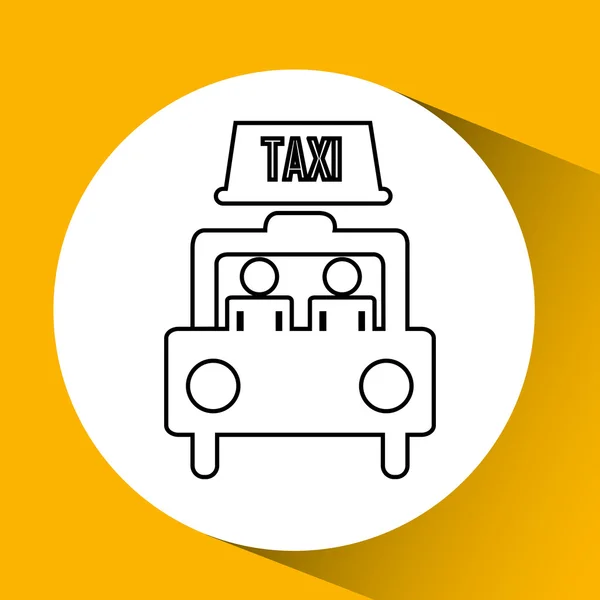 Servizio taxi design — Vettoriale Stock