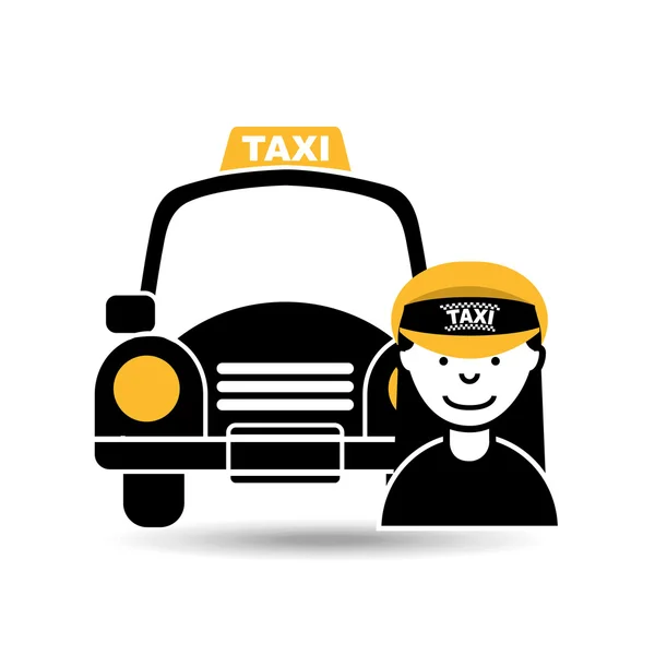 Diseño del servicio de taxi — Vector de stock