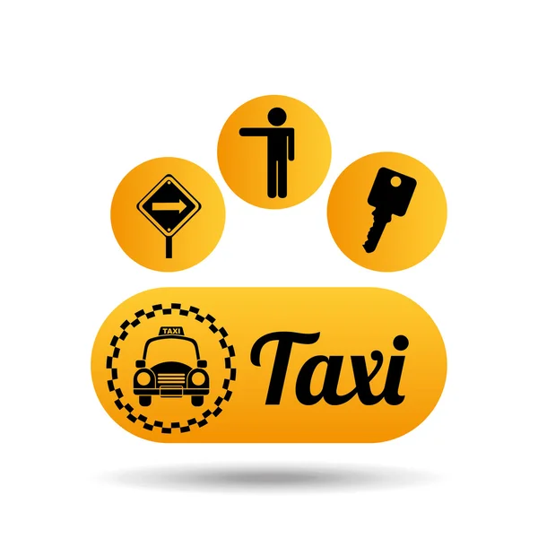 Taxi service design — Stock Vector