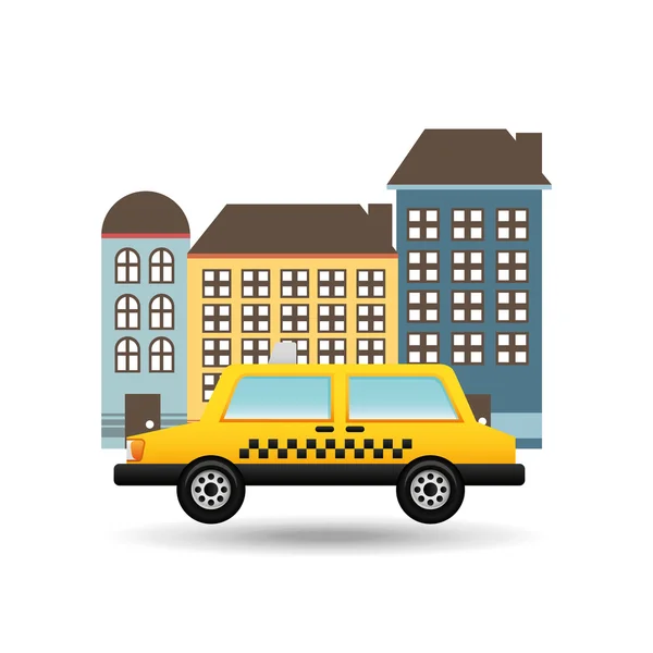 Diseño del servicio de taxi — Vector de stock