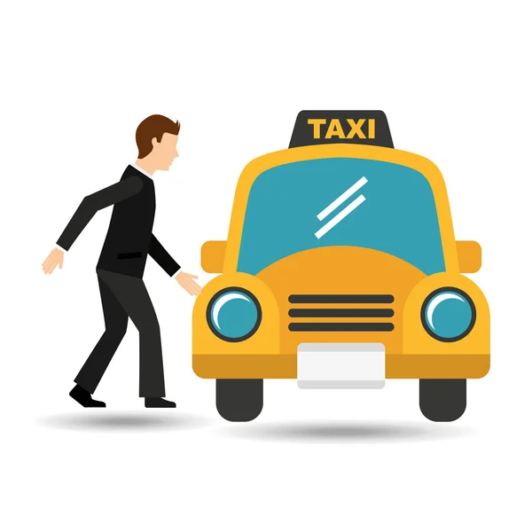 Conception de service de taxi — Image vectorielle