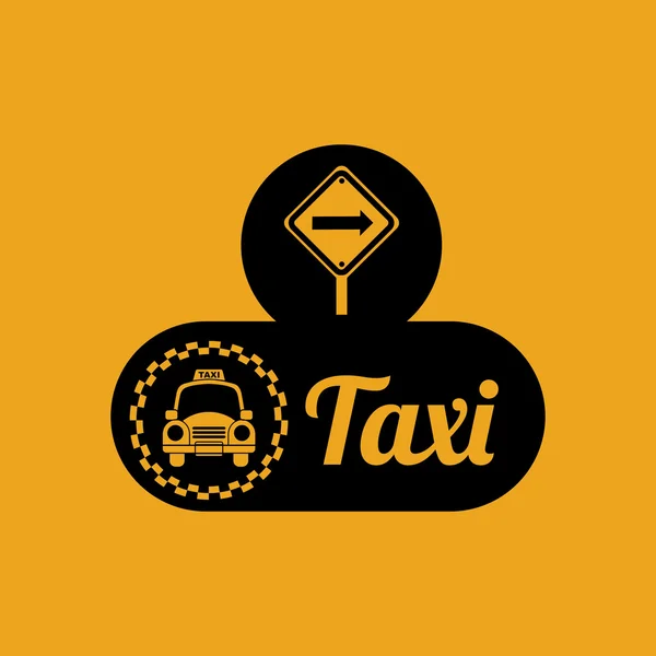 Design des Taxidienstes — Stockvektor