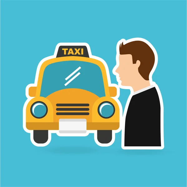 Diseño del servicio de taxi — Archivo Imágenes Vectoriales