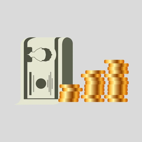 Diseño de concepto de dinero — Vector de stock